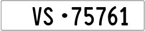 Trailer License Plate